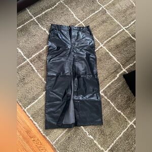 ZARA faux leather skirt